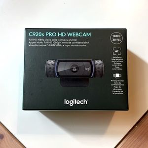 Logitech C920s Pro HD Webcam box never opened.